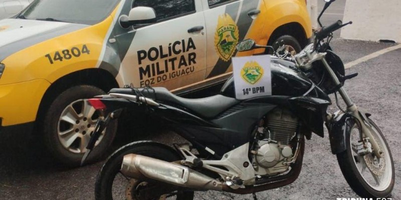 PM recupera motocicleta furtada no Bairro Beverly Falls Park