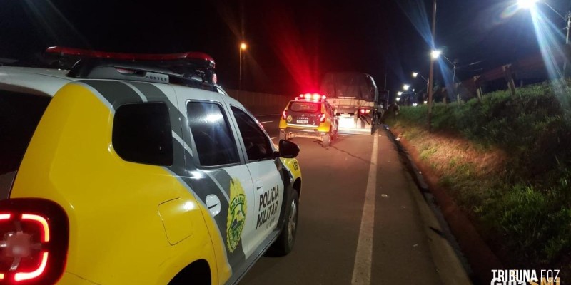 Polícia Militar apreende carga ilegal na BR-277 em Medianeira