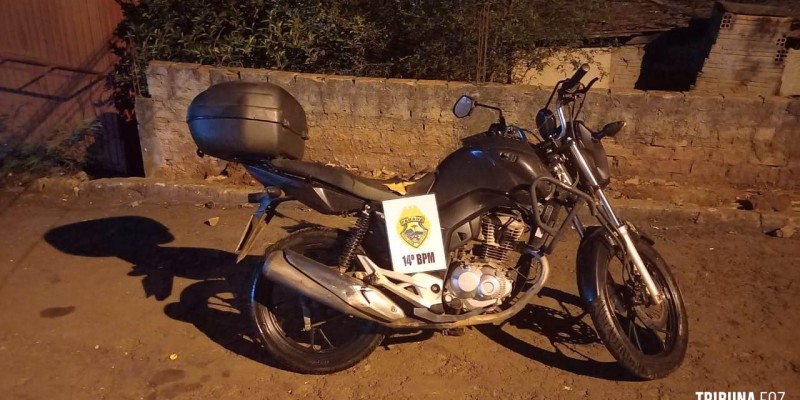 Policia Militar recupera furtada motocicleta no Jardim Jupira