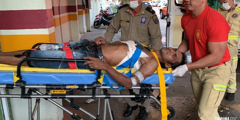 Siate socorre homem esfaqueado na Vila C