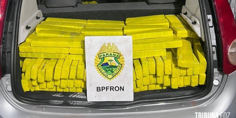 BPFRON apreende 503,100 Kg de maconha em São Miguel do Iguaçu