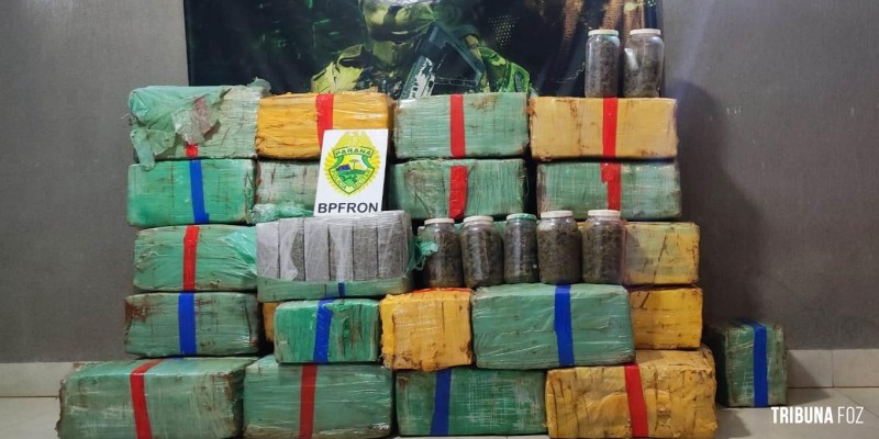 BPFRON apreende 883 Kg de maconha em Cruzeiro do Oeste
