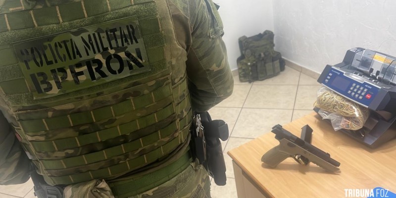 BPFRON e CHOQUE apreendem arma e munições em Foz do Iguaçu
