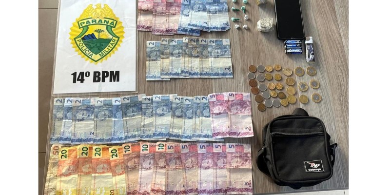 PM encaminha duas pessoas por tráfico na cidade de Medianeira