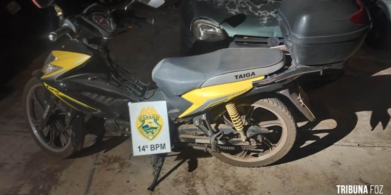 PM recupera motocicleta furtada em Medianeira