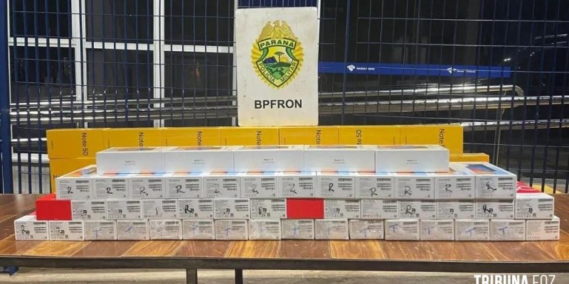 BPFRON apreende aparelhos celulares em Medianeira