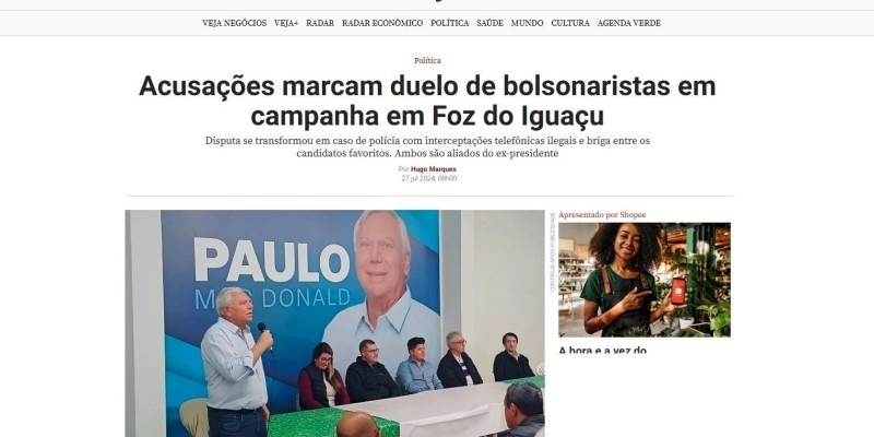 Polícia Federal investiga as escutas clandestinas em telefones do pré-candidato Paulo Mac Donald