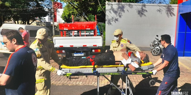 Siate socorre trabalhador vítima de queda de plano elevado