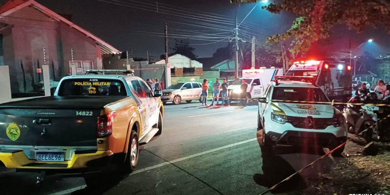 Motociclista morre após abalroamento lateral  na Av. Por do Sol