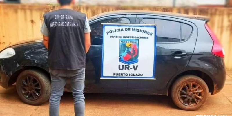 Policia de Misiones apreende carro roubado em Puerto Iguazú