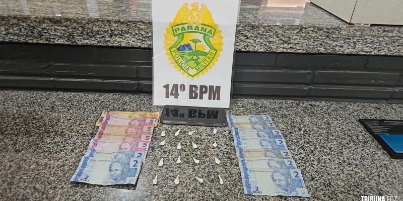 ROTAM apreende drogas e dinheiro no Bairro Cidade Nova