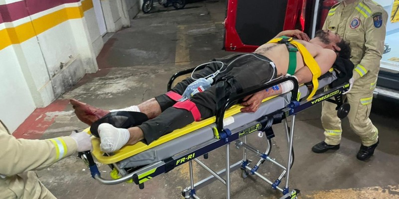 Siate socorre vitima alvejada a tiros no Bairro Cidade Nova