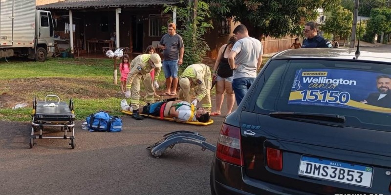 Guarda Municipal e Siate dão atendimento a acidente de trânsito no Morumbi IV