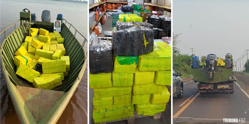 Policia Federal apreende 1,5 tonelada de drogas no Lago de Itaipu