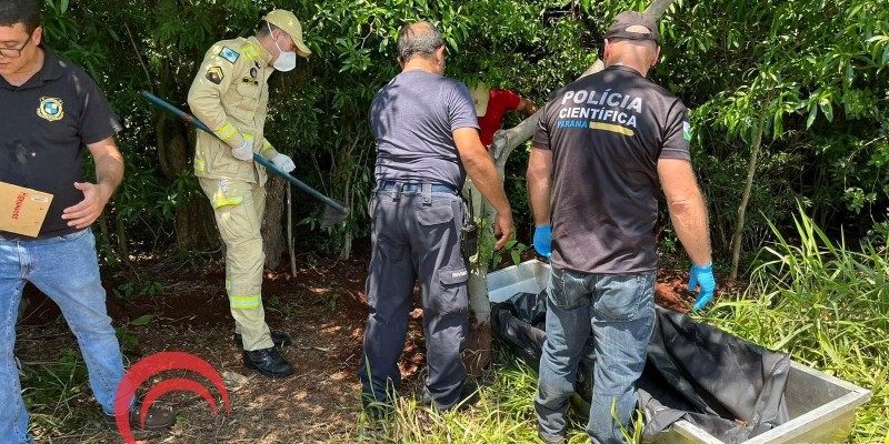 Corpo é encontrado enterrado em área rural de Foz do Iguaçu