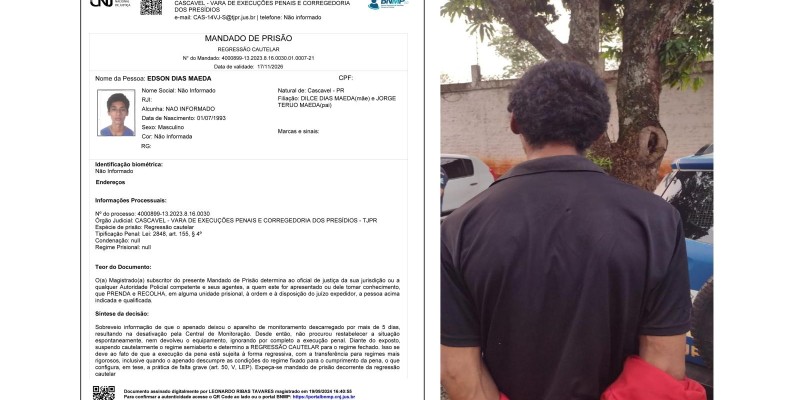 Guarda Municipal cumpre mandado de prisão no Jardim Jupira