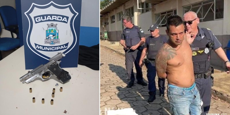 Homem é preso após trocar tiros com servidores da Guarda Municipal no Bairro Porto Meira