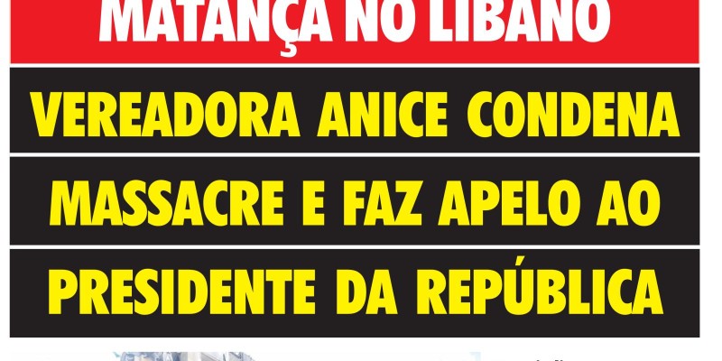 Jornal Tribuna Popular - Edição 395 - Edição Extra - Matança no Líbano