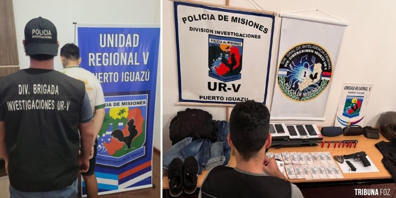 Policia de Misiones prende assaltante após operação simultânea em três residências de Puerto Iguazu 