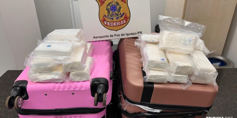 Policia Federal prende duas passageiras com cocaína no Aeroporto de Foz do Iguaçu