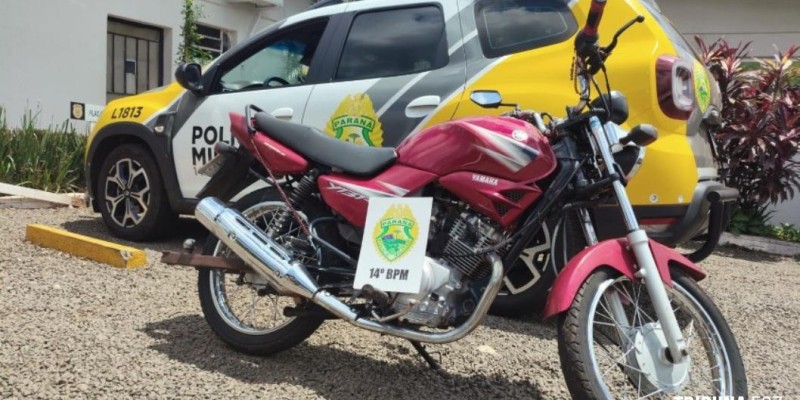 Policia Militar prende homem por furto de motocicleta em São Miguel do Iguaçu