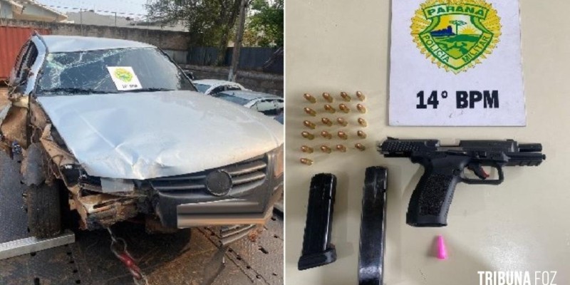 Policia Militar prende homem por porte ilegal de arma de fogo em Medianeira