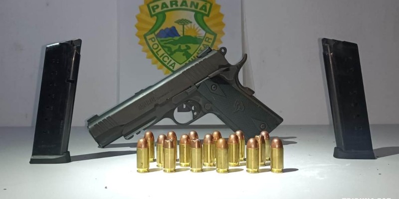 ROTAM prende homem com pistola .45mm na cintura na Av. General Meira