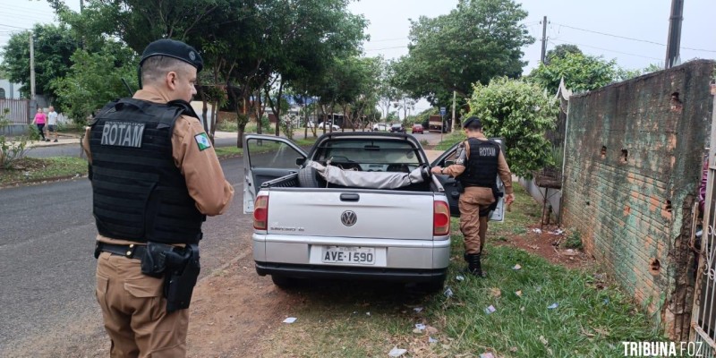 ROTAM recupera veículo roubado no Bairro Portal da Foz