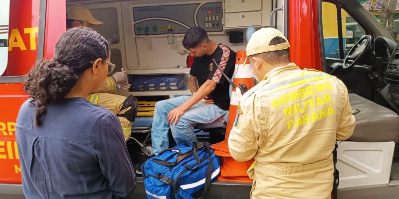 Siate socorre motociclista após colisão na Vila Yolanda