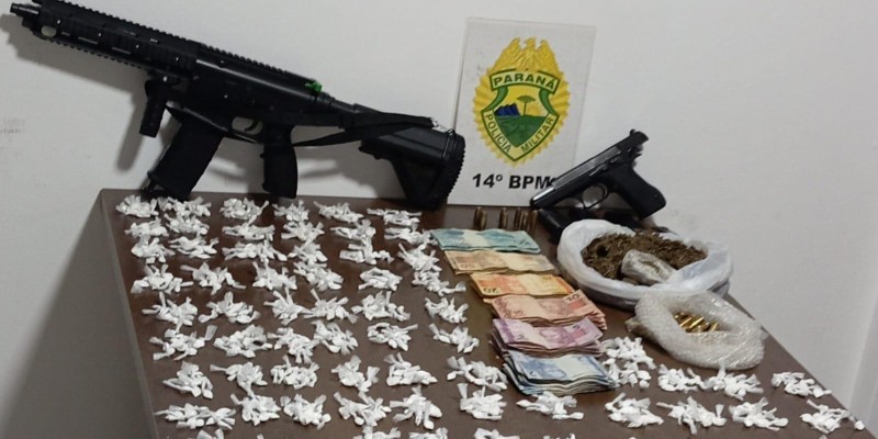 CHOQUE prende traficante com drogas e armas no Porto Meira