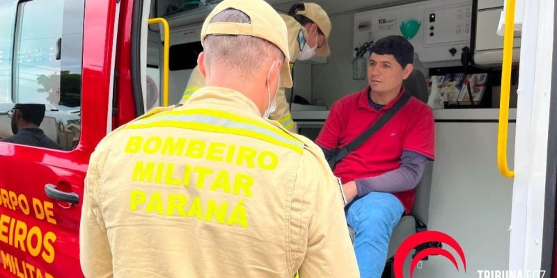 Motociclista fica ferido após acidente na Vila A