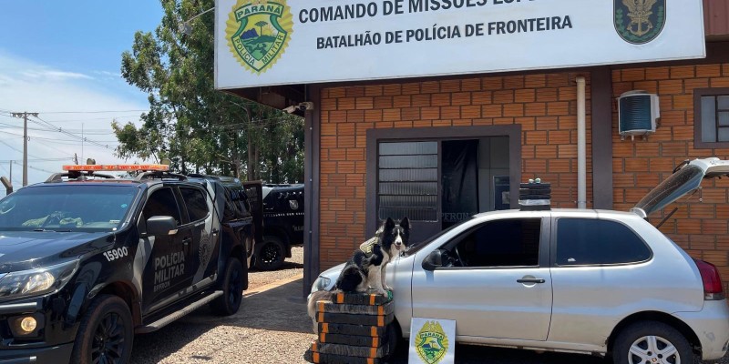 BPFRON apreende 97,6 Kg de maconha em Marechal Cândido Rondon 