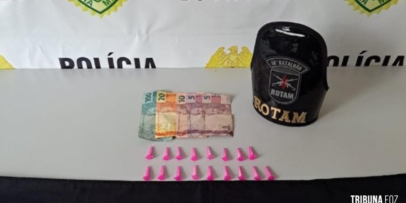 PM prende homem por trafico de drogas na cidade de Medianeira