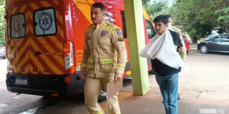 Siate socorre motociclista após colisão na Vila Portes