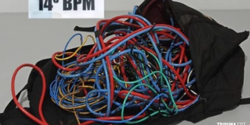 PM prende homem por furto de fios no Bairro Vila A