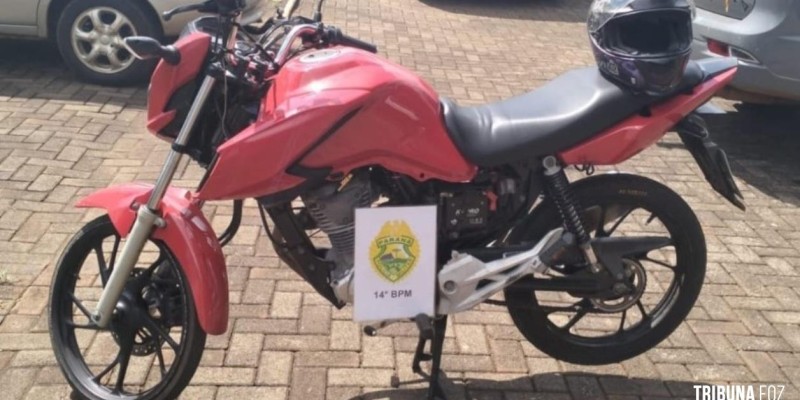 Polícia Militar recupera motocicleta roubada na Vila Portes 