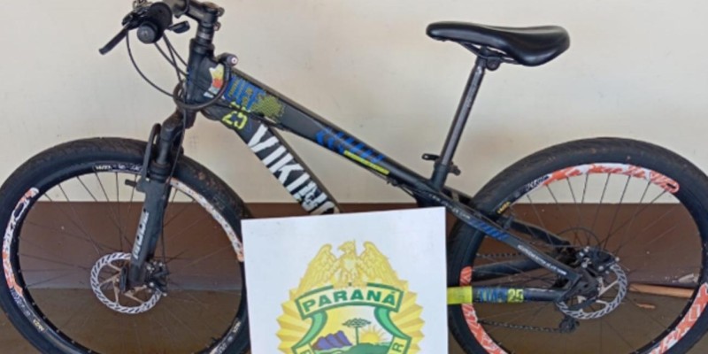 Bicicleta furtada é recuperada pela PM em Santa Helena
