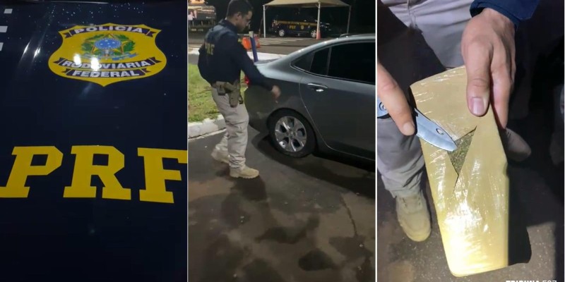 PRF apreende 305 Kg de maconha após perseguição na BR-277