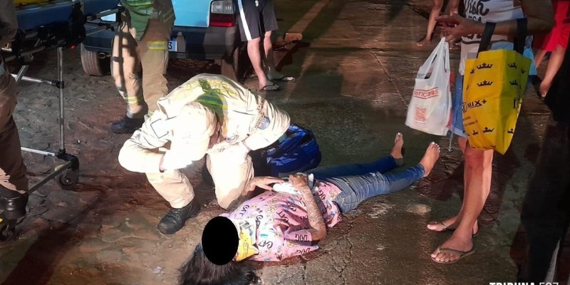 Siate socorre mulher que foi atropelada no Porto Meira