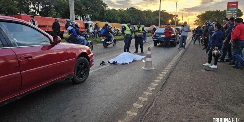 Mulher morre atropelada na Ruta PY-02 em Ciudad Del Este