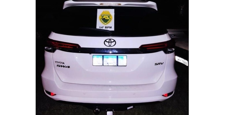 Polícia Militar recupera camionete furtada em Foz do Iguaçu