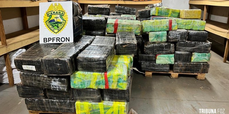 BPFRON apreende 3.392,3 Kg de drogas em Santa Helena