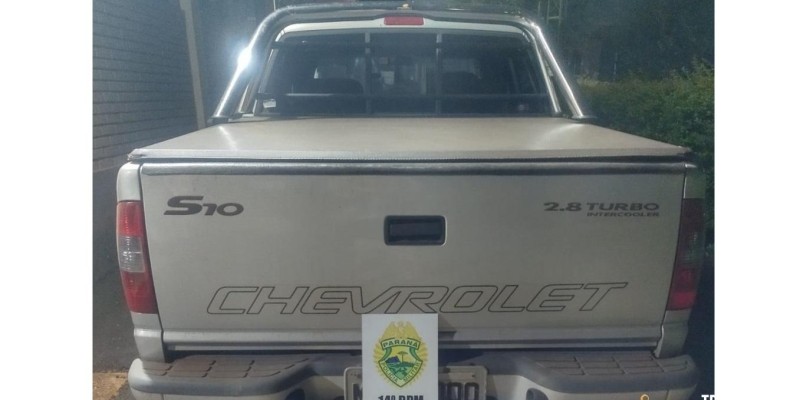 Caminhonete furtada é localizada pela PM na cidade de Missal