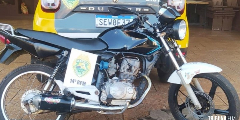 PM apreende moto barulhenta no centro de São Miguel do Iguaçu