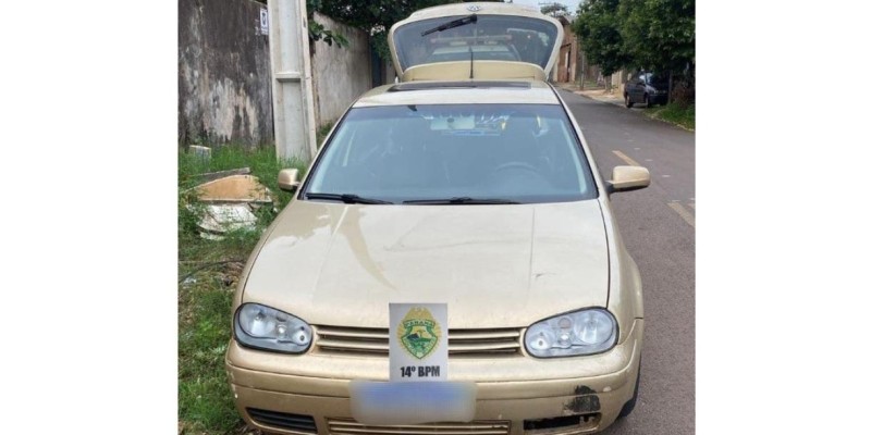 Polícia Militar recupera veículo roubado em Foz do Iguaçu