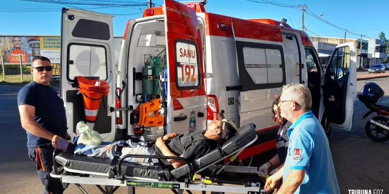 SAMU socorre ciclista que sofreu queda na Av. Morenitas
