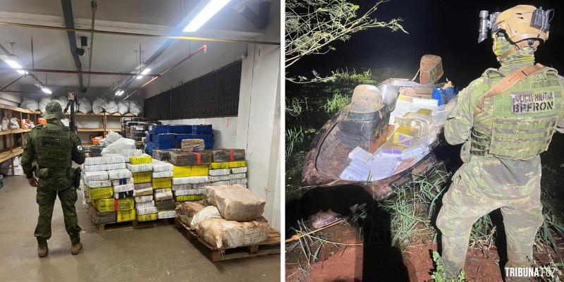 BPFRON apreende mais de 1.752,8 Kg de maconha em Santa Helena