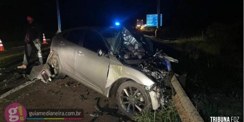 Homem morre em grave acidente na BR-277, em Céu Azul