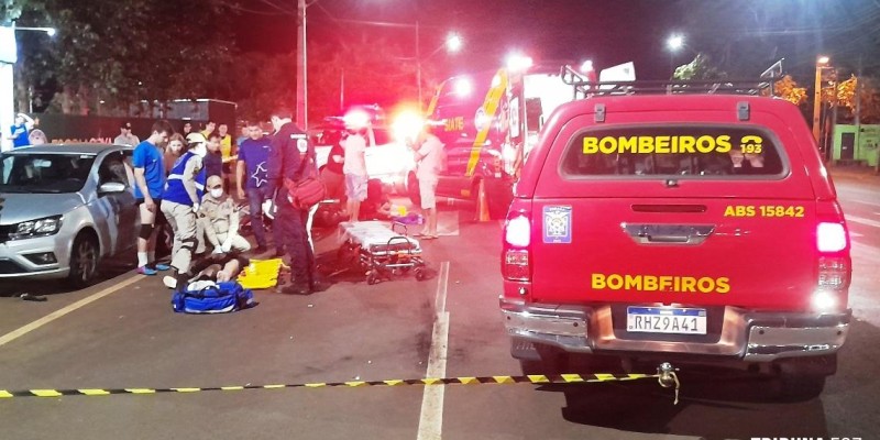 Siate socorre duas vítimas após colisão grave na Av. Morenitas