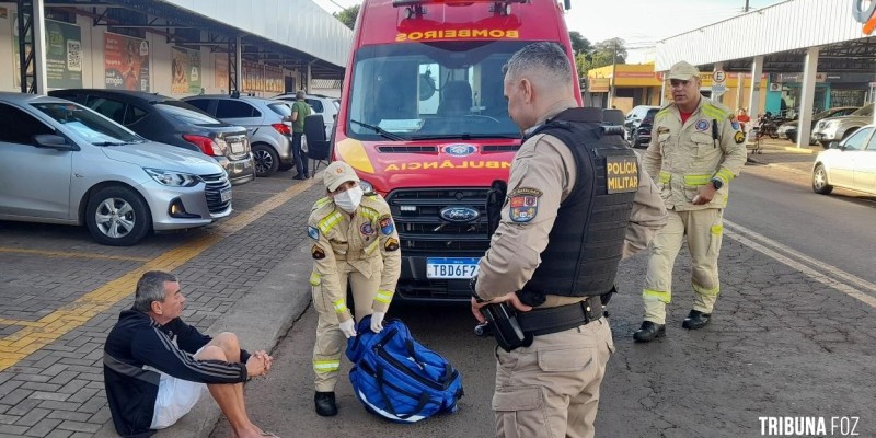 Siate socorre vítima que sofreu queda no Porto Meira
